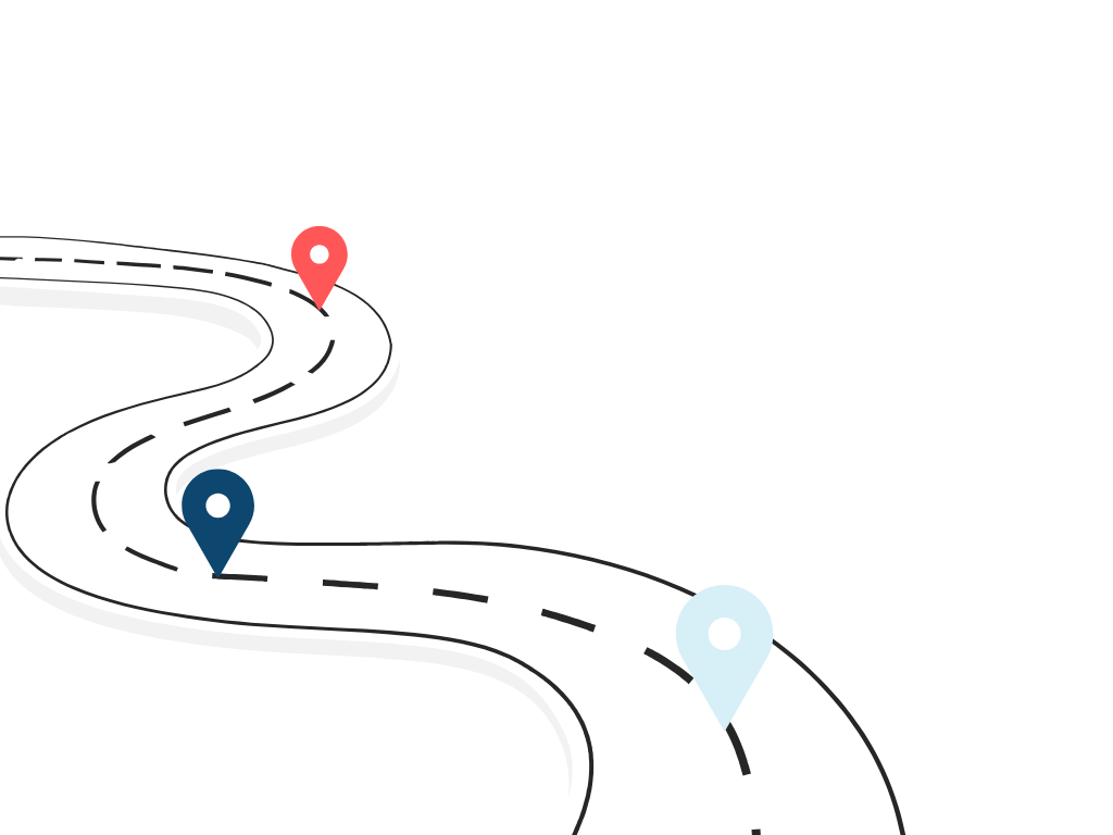 Simple 3 Points Process Roadmap Infographic Graph